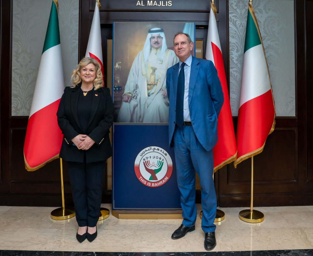 Italy and Bahrain peace initiative event Manama
