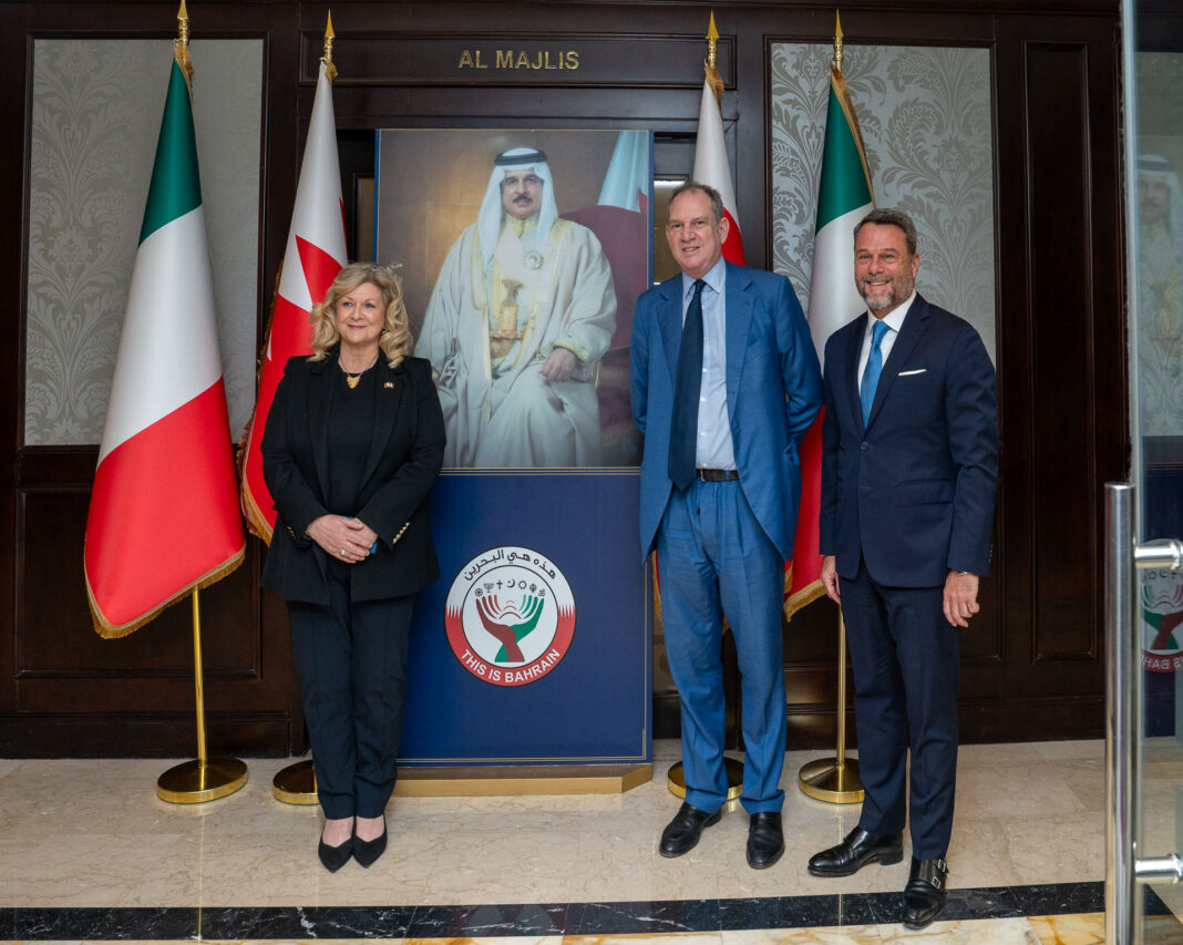 Italy and Bahrain peace initiative event Manama