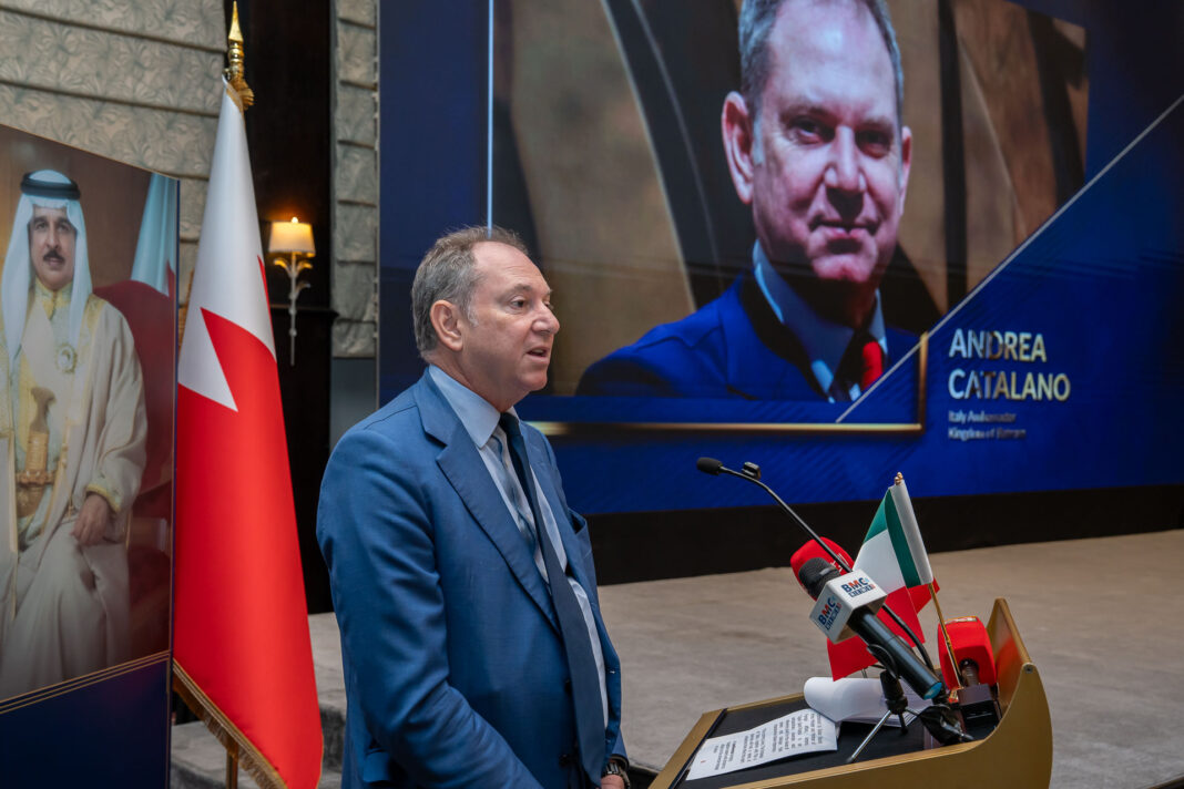 Italy and Bahrain peace initiative event Manama