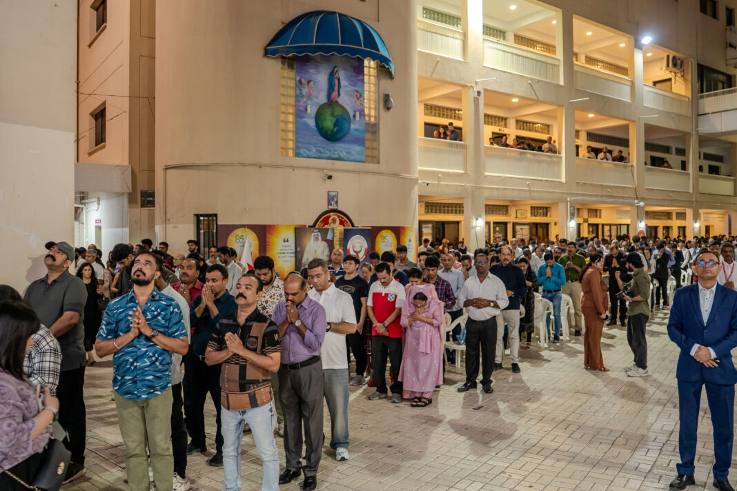 Easter prayers for peace Bahrain Sacred Heart Church Manama