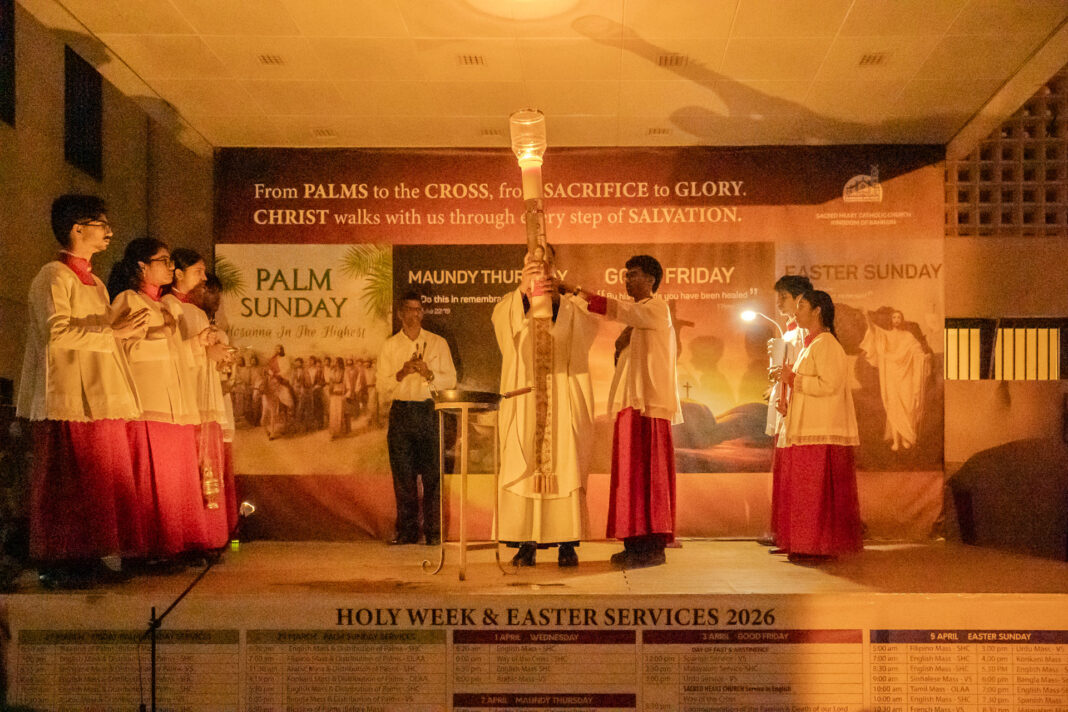 DSC00917 Easter prayers for peace Bahrain Sacred Heart Church Manama