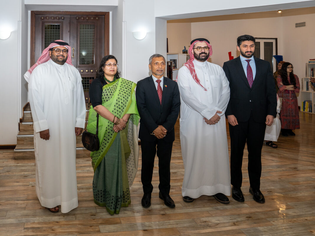 Ambassadors and guests attend the opening of the Bangladeshi art exhibition in Bahrain