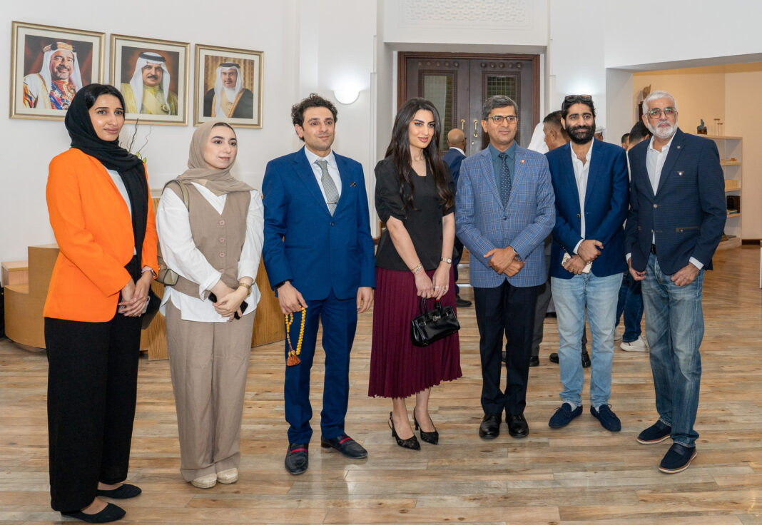 Ambassadors and guests attend the opening of the Bangladeshi art exhibition in Bahrain