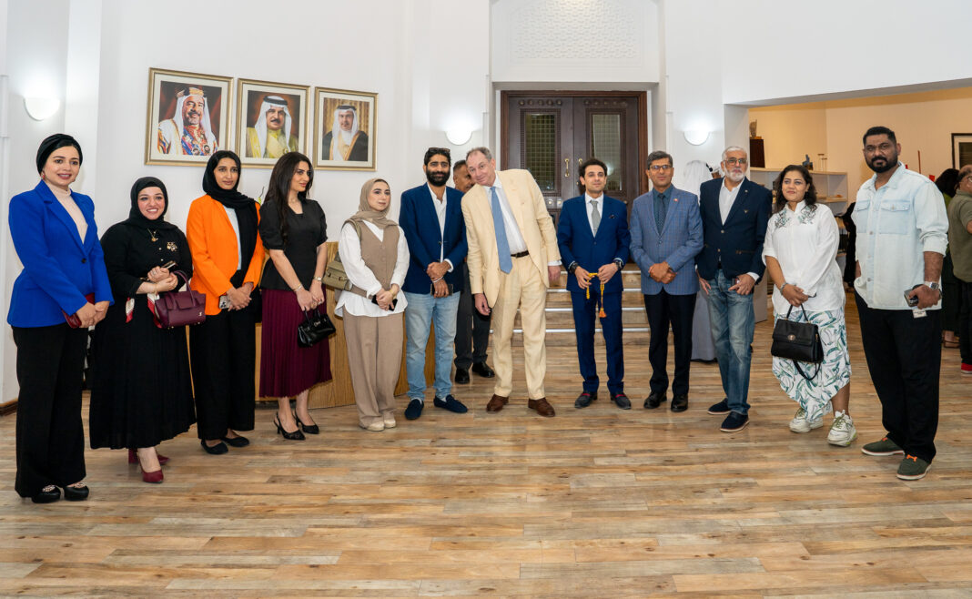 Ambassadors and guests attend the opening of the Bangladeshi art exhibition in Bahrain