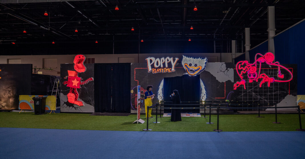 Poppy Playtime immersive experience at Bahrain Summer Toy Festival.